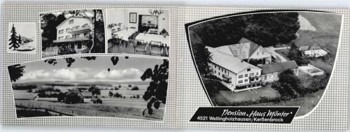 Kerßenbrock Klapp-Karte, Bauernhof, Pension Haus Mönter