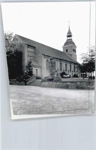 Barßel Foto mit Negativ, Kirche