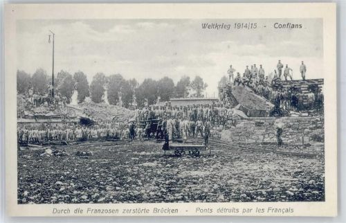 Conflans-en-Jarnisy Weltkrieg 1914/1915, Zerstörte Brücken