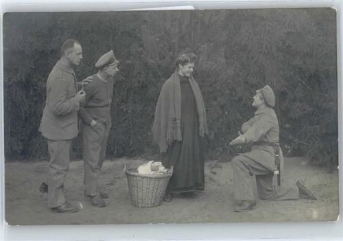 Soldaten , Foto-Karte