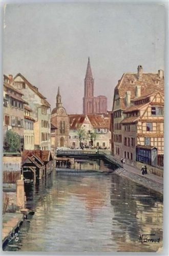 Strasbourg Künstlerkarte, Flusspartie