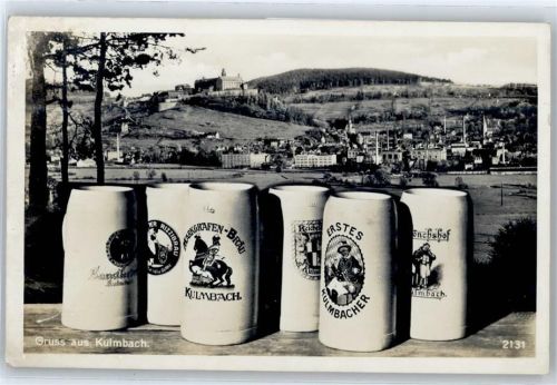 Kulmbach Gesamtansicht, Bierkrüge