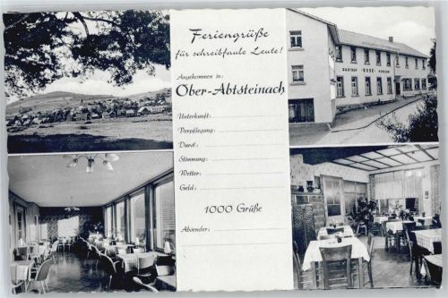 69518 W6941 Ober-Abtsteinach - Gesamtansicht, Gasthof Zur Rose