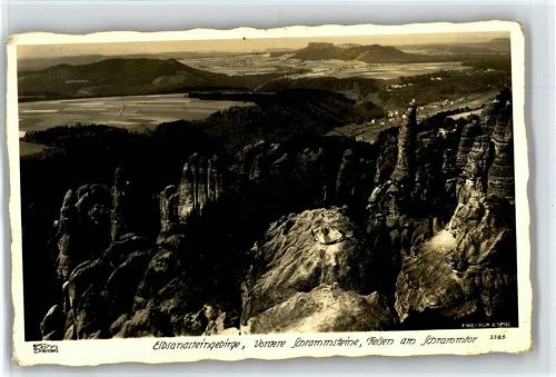 Königstein Elbsandsteingebirge Schrammsteine Schrammtor