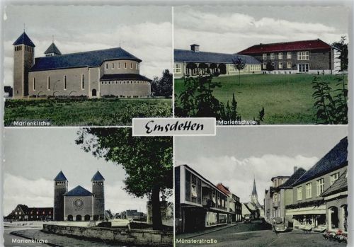 Emsdetten Marienkirche Marienschule Münsterstraße