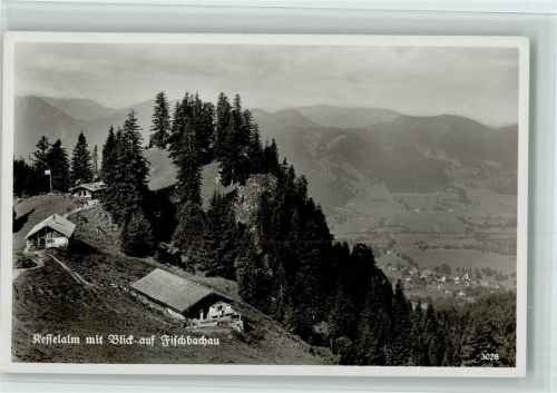 Fischbachau Kesselalm mit Blick auf Fischbachau