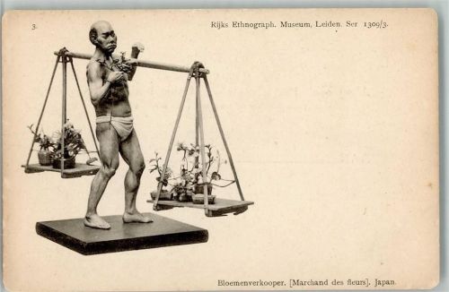 1905 Japaner Blumenverkäufer - Rijks Ethnographisches Museum, Leiden Serie 1309-3 -
