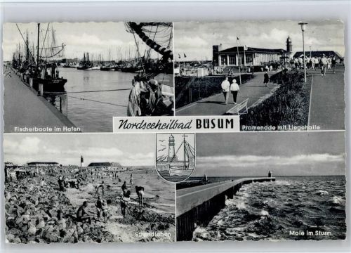 25761 W2242 Büsum - Hafen , Fischerboote