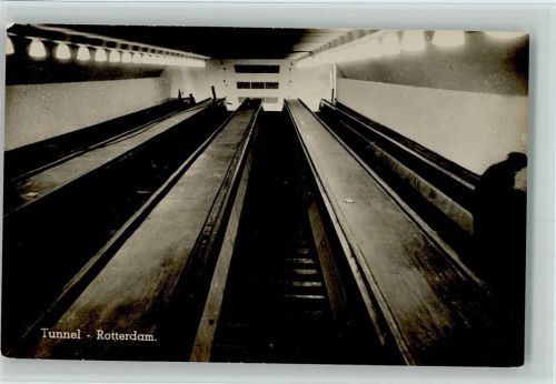 Rotterdam Tunnel Rolltreppe Roltrappen