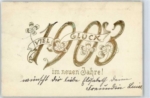 1903 , Gold , Prägedruck