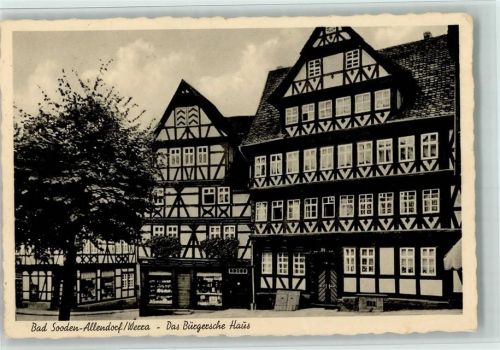 Bad Sooden-Allendorf das Bürgersche Haus Fachwerkhaus