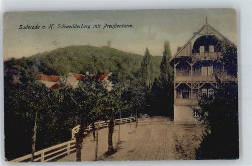 Bad Suderode Schwedderberg mit Preußenturm