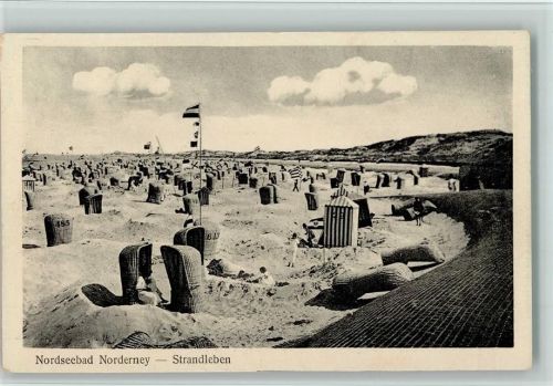 Norderney Strandleben Strandkörbe