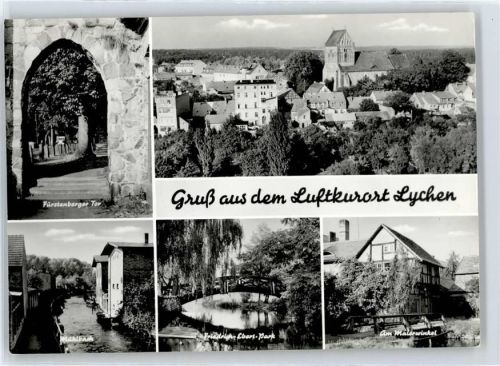 17279 O2093 Lychen - Fürstenberger Tor, Mühlbach, Friedrich-Ebert-Park, Am Malerwinkel