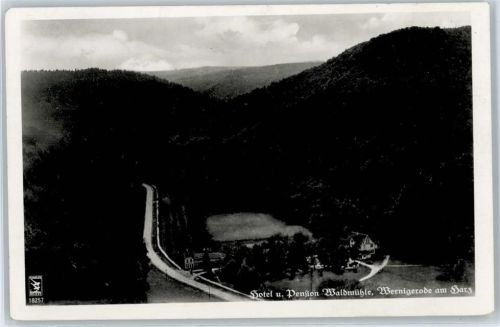 Wernigerode Fliegeraufnahme, Hotel, Pension Waldmühle