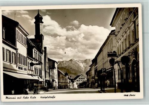 Murnau Ortsansicht mit Hohe Kiste Hauptstraße