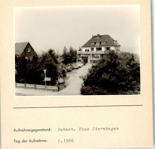 Duhnen Foto montiert auf Karton