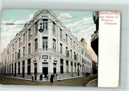 Buenos Aires Casa Central de Correos y Telegrafos ca 1906 AK Good condition