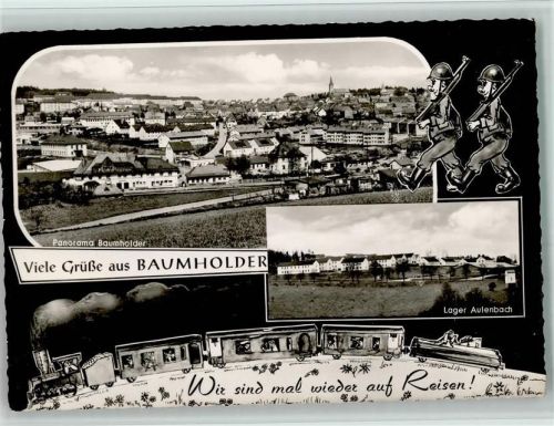 Baumholder Panorama Lager Aulenbach Dampflok