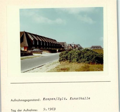 Kampen Kunsthalle Foto montiert auf Karton