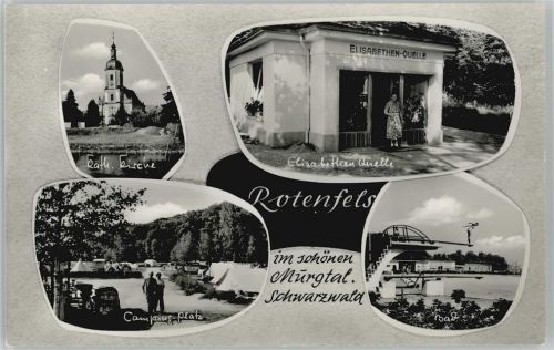 Rotenfels Kath.Kirche Camping-Platz Elisabethen-Quelle Bad