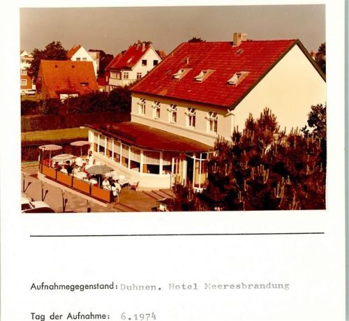 Duhnen Foto montiert auf Karton