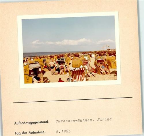 Duhnen Foto montiert auf Karton