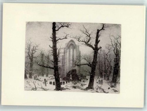 Stuttgart Kirchenruine Winter Friedhof