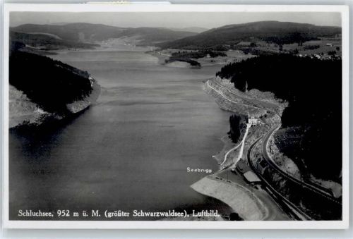 Schluchsee Fliegeraufnahme, Seebrugg