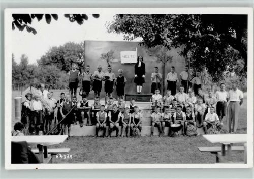 Jugendgruppe Aufführung ca 1955 - Jugendcamp