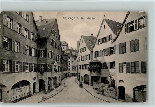 Stuttgart 1912 Gaisstraße , Eckknick
