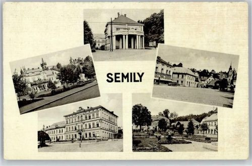 Semily Ortspartien, Marktplatz, Park