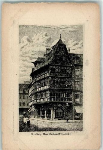 Strasbourg Radierung Haus Kamerzell