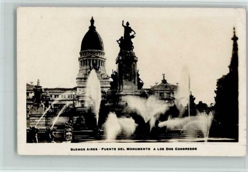 Buenos Aires Fuente del Monumento a Los dos Congresos