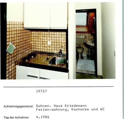 Duhnen Foto montiert auf Karton