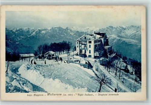 Mottarone Lago Maggiore Righi Italiano Stagione invernale Winteraufnahme