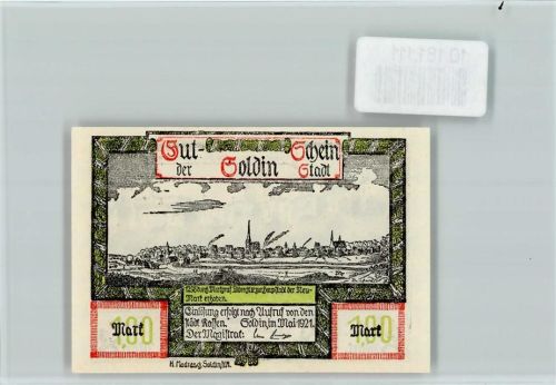 Soldin Notgeld Ehem. Burg auf dem Domweinberg