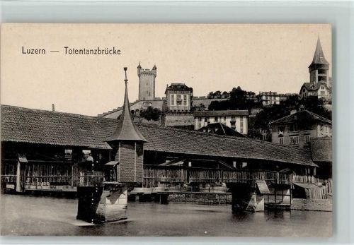 Luzern Lucerne Totentanzbrücke Brücke