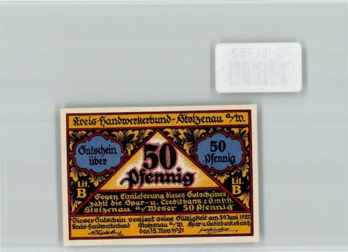 Stolzenau Notgeld Metzger
