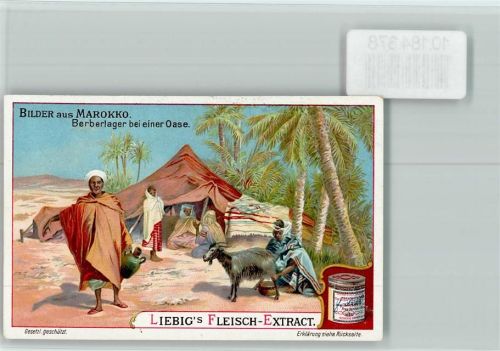 Bilder aus Marokko, Berberlager - Sammelbild Liebig