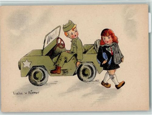 Lulu v. Römer Serie - Militär Karikatur