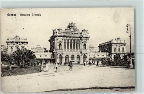 Genova 1913 Bahnhof Straße