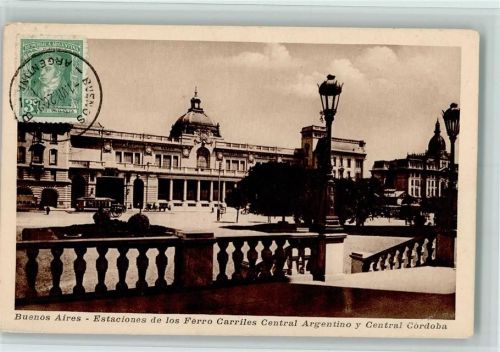 Buenos Aires Estaciones de los Ferro Carriles Central Argentino y Central Cordoba