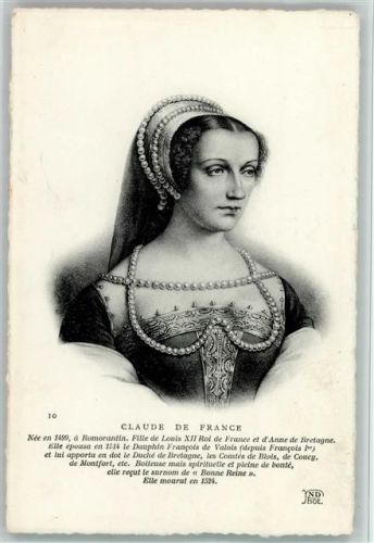 ND Phot. Nr. 10 Claude de France