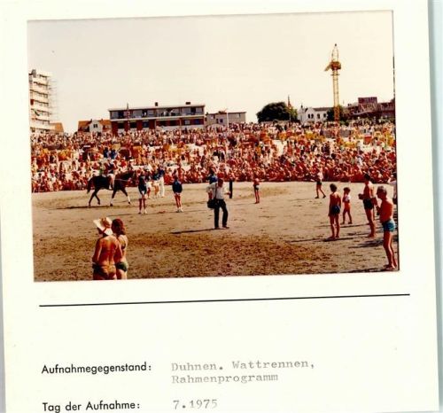 Duhnen Foto montiert auf Karton
