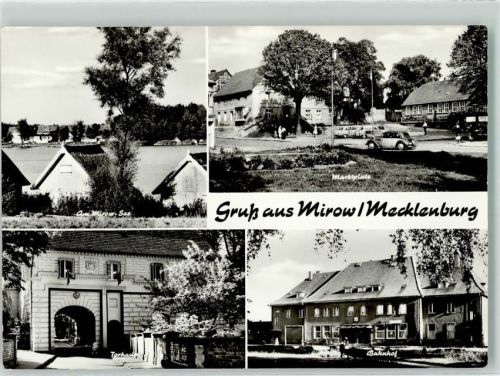 Mirow Marktplatz Bahnhof Mirower See Torhaus