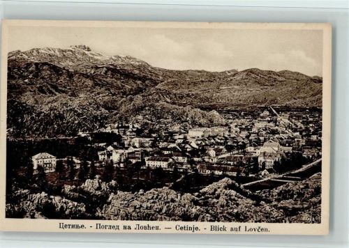 Cetinje Gesamtansicht Lovcen