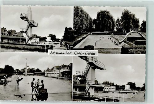 Groß-Gerau Schwimbad Sprungturm Wasserrutsche