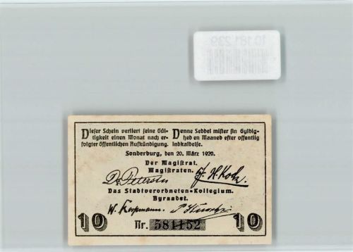 Sonderburg Notgeld