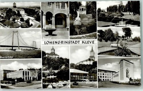 Kleve Burghof Amphitheater Antonnius Hospital Stadthalle